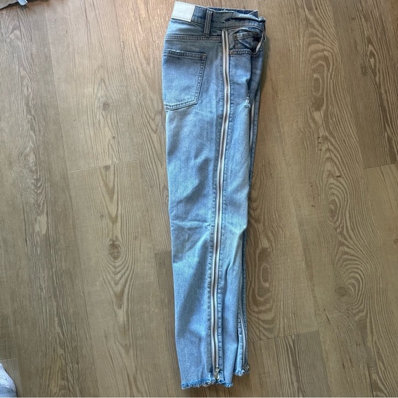 Pistola Charlie Utopia Zip Jean womens size 26 straight high rise side zipper - Picture 3 of 8